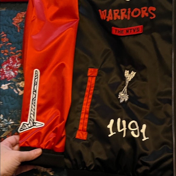 NTVS Bomber jacket Black and Red Jacket XL - Picture 8 of 10